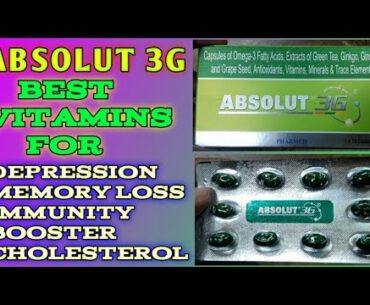 Absolut 3G Capsule full review in Hindi | Immunity booster | Sexual Problem | Memory Loss|| LDL ||