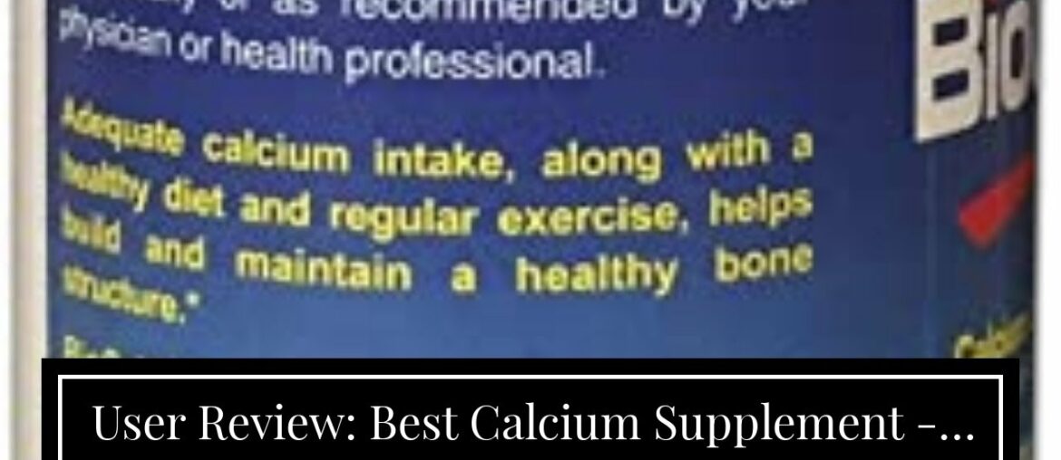 User Review: Best Calcium Supplement - 3 Bottles of BioCalth Calcium Threonate, 90 caplets (90...