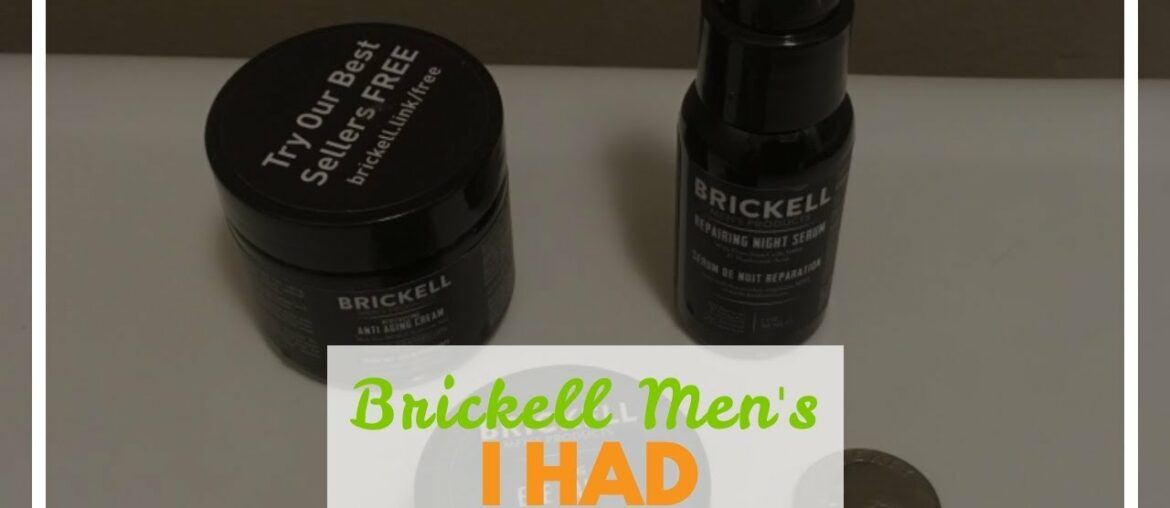 Brickell Men's Advanced Anti-Aging Routine, Night Face Cream, Vitamin C Facial Serum and Eye Cr...