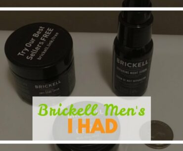 Brickell Men's Advanced Anti-Aging Routine, Night Face Cream, Vitamin C Facial Serum and Eye Cr...