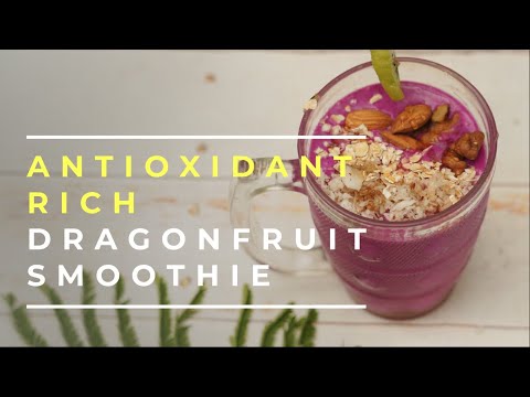 Dragon fruit & banana smoothie recipe | vitamins  & antioxidants rich smoothie|Healthy Smoothie