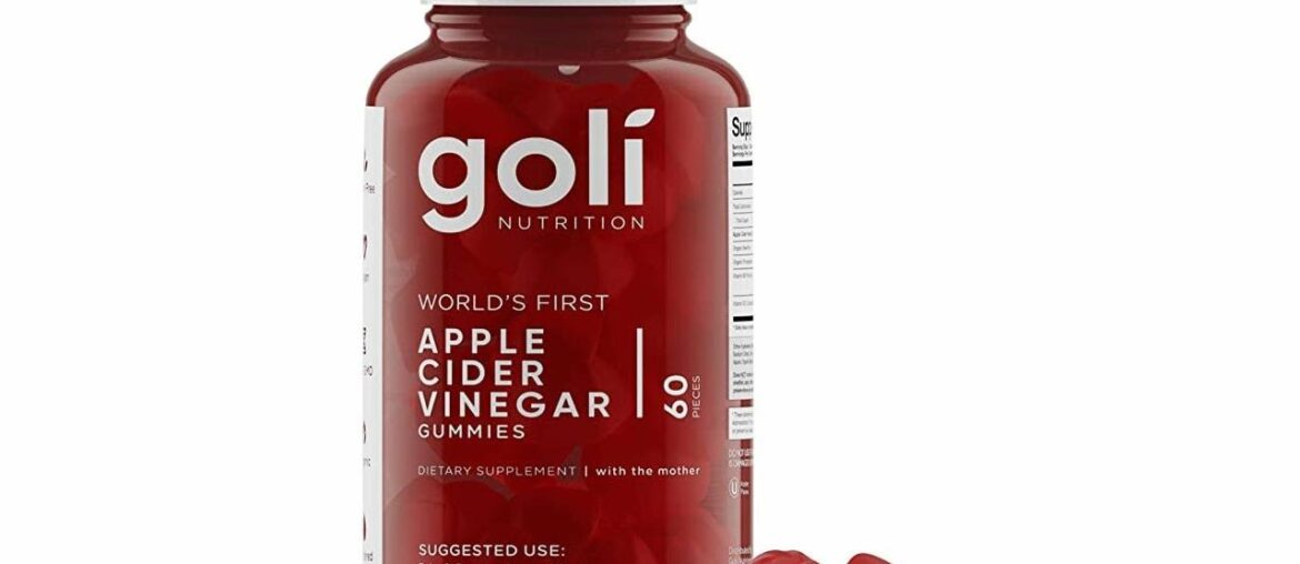 World's First Apple Cider Vinegar Gummy Vitamins by Goli Nutrition - Immunity & Detox - (1 Pack, 60