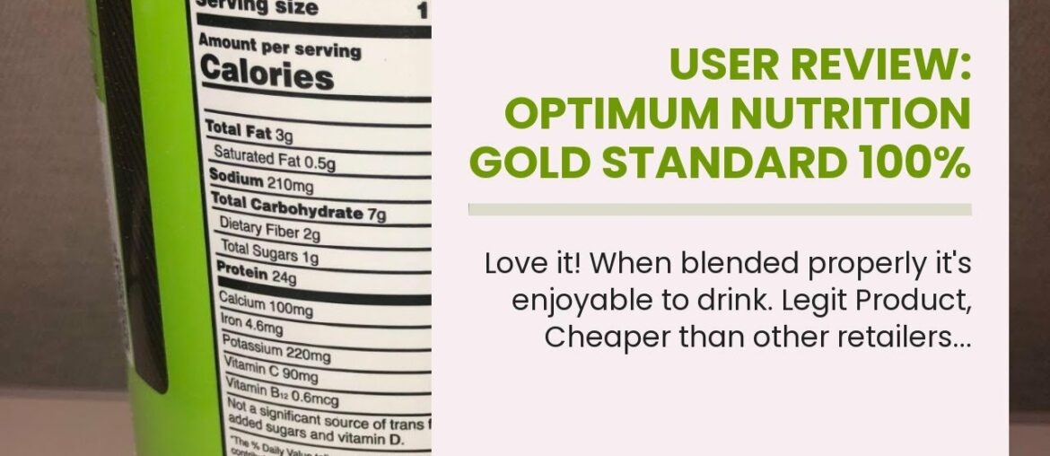 User Review: Optimum Nutrition Gold Standard 100% Whey Protein Powder, Extreme Milk Chocolate,...