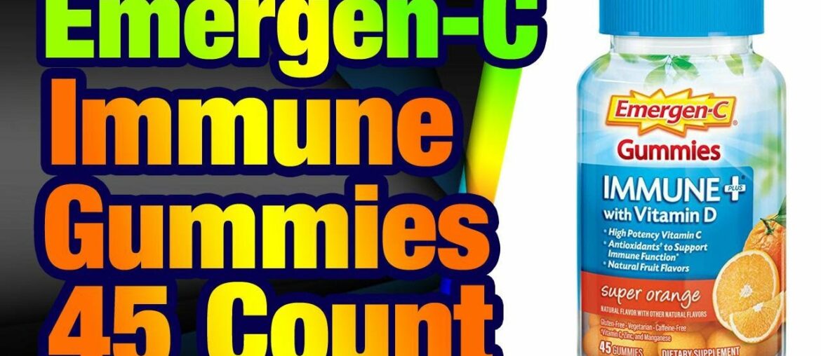 Emergen-C Immune+ Immune Gummies, Vitamin D plus 750 mg Vitamin C, Immune Support Dietary