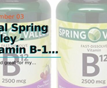 Best Price Spring Valley - Vitamin B-12 5000 mcg, Sublingual, Cherry Flavor, 60 Microlozenges