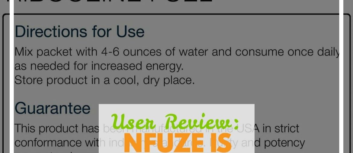 User Review: Max N-Fuze, Nutritional Replenishment, 30 Packets (0.24 Ounce), 30 Servings