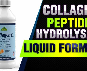 CollagenC - Collagen Peptides Hydrolysate Liquid Formula of 500mg with Vitamin C - Daily Supplement