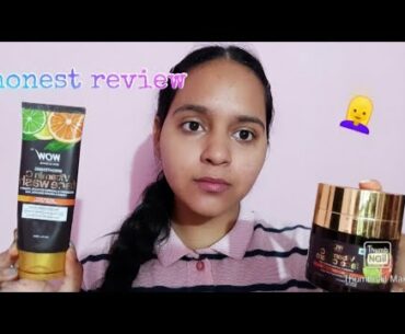 wow vitamin c face wash + cream | honest review| hindi #girlzboss