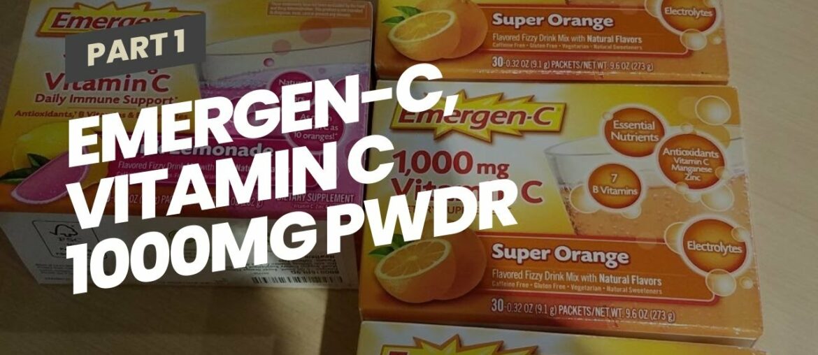 Emergen-C, Vitamin C 1000mg Pwdr Sup Orange, 30 Ct