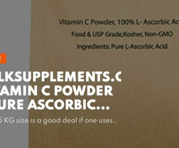 BulkSupplements.com Vitamin C Powder - Pure Ascorbic Acid (25 Kilograms - 55 lbs) Non-GMO - Glu...