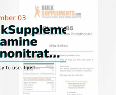 BulkSupplements Thiamine Mononitrate (Vitamin B1) Powder (5 kilograms)