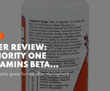 User Review: Priority One Vitamins Beta Glucan 100 Vegetarian Capsules Healthy Immune Response...