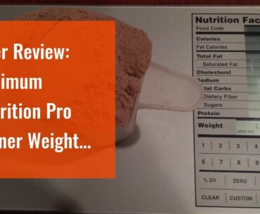 User Review: Optimum Nutrition Pro Gainer Weight Gainer Protein Powder,Vitamin C and Zinc for I...