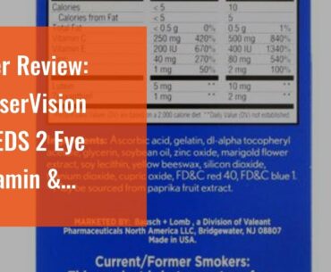 User Review: PreserVision AREDS 2 Eye Vitamin & Mineral Supplement with Lutein and Zeaxanthin S...