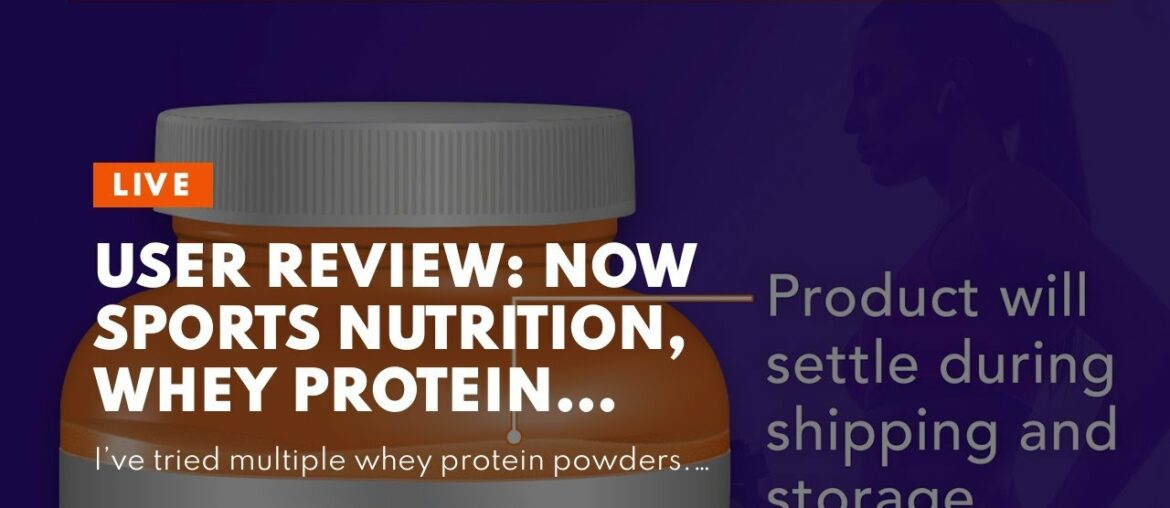 User Review: NOW Sports Nutrition, Whey Protein Isolate, 25 G With BCAAs, Creamy Vanilla Powder...