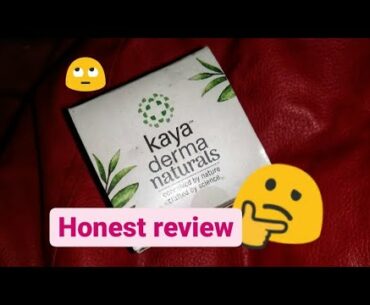 kaya derma naturals Green tea & vitamin E Night mask  review