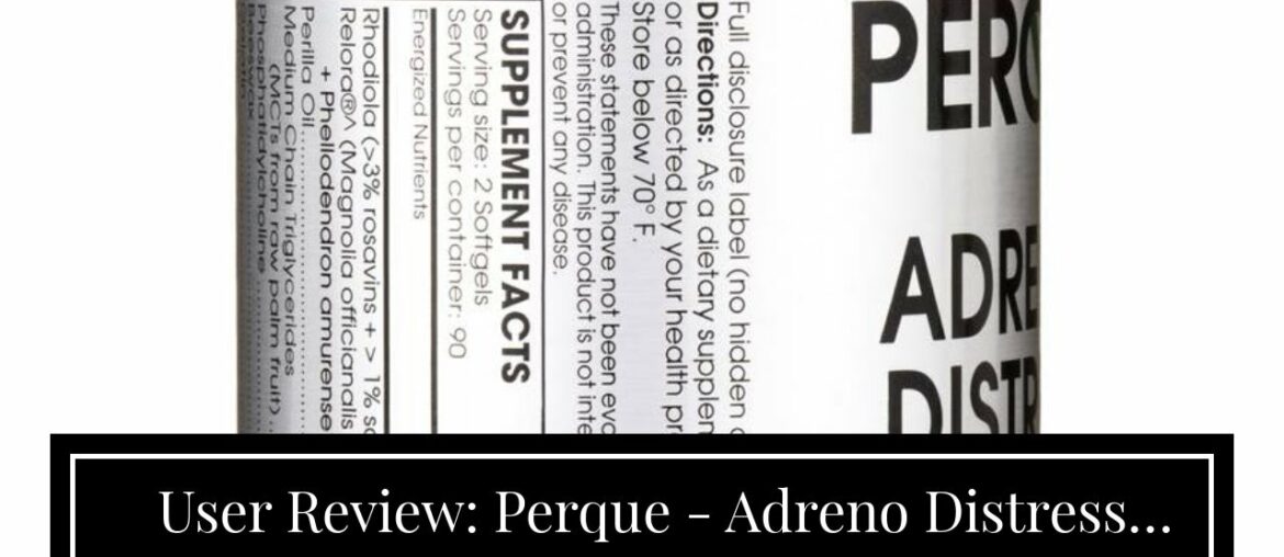 User Review: Perque - Adreno Distress Guard 180 gels [Health and Beauty]