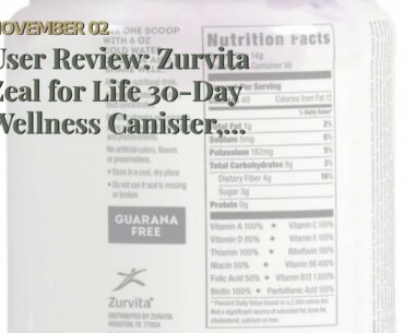 User Review: Zurvita Zeal for Life 30-Day Wellness Canister, 420 Grams, Wild Berry