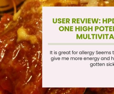 User Review: HPD Rx ONE High Potency Multivitamin Supplement, Natural Immune System Support Nat...