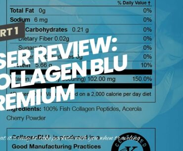 User Review: Collagen BLU Premium Marine Collagen with Superfood Derived Vitamin C for Best Abs...