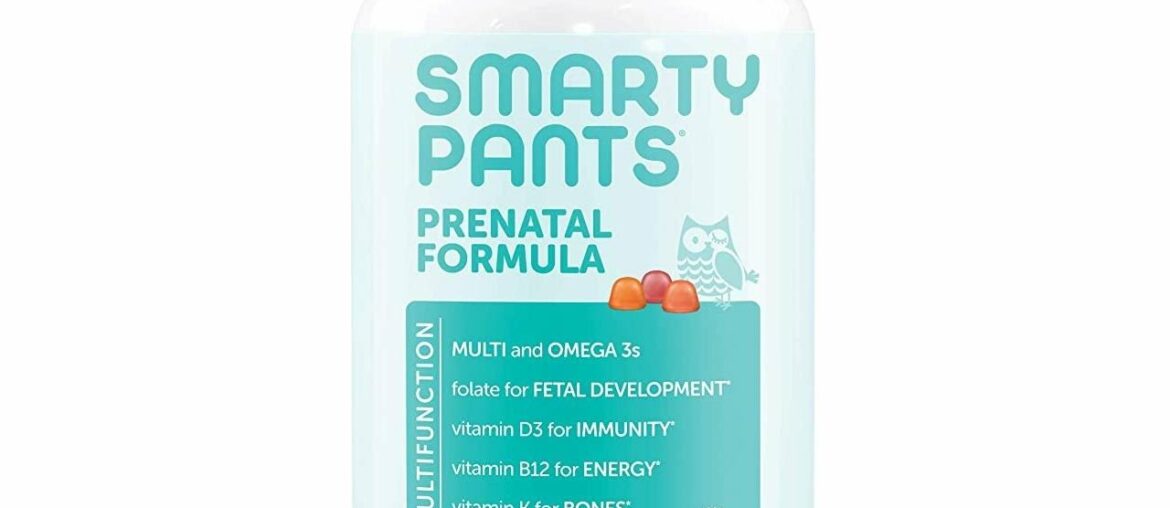 SmartyPants Prenatal Formula Daily Gummy Multivitamin: Vitamin C, D3, & Zinc for Immunity, Gluten F
