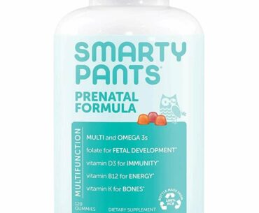 SmartyPants Prenatal Formula Daily Gummy Multivitamin: Vitamin C, D3, & Zinc for Immunity, Gluten F