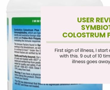 User Review: Symbiotics Colostrum Plus Powder Supplement for Immunity Support, 21 Ounces (595 g...