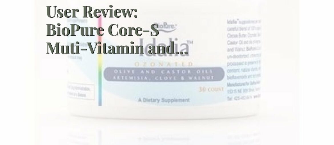 User Review: BioPure Core-S Muti-Vitamin and Mineral Supplement (120 Vegetarian Capsules) (A Mo...