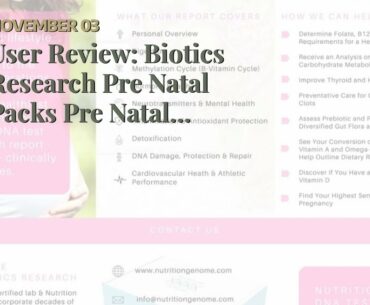 User Review: Biotics Research Pre Natal Packs Pre Natal Nutrition Support. Post Natal Formula....