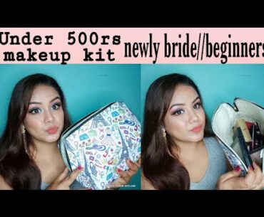 Under 500 Mein Kaise makeup kit banaaiye// newly bride or beginners ke liye// by Jyoti tutorials