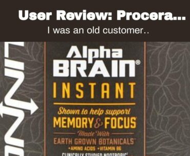 User Review: Procera Advanced Brain - 3-in-1 Nootropic Brain Supplement  Memory & Mood Support...