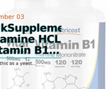 BulkSupplements Thiamine HCL (Vitamin B1) Powder (1 Kilogram)