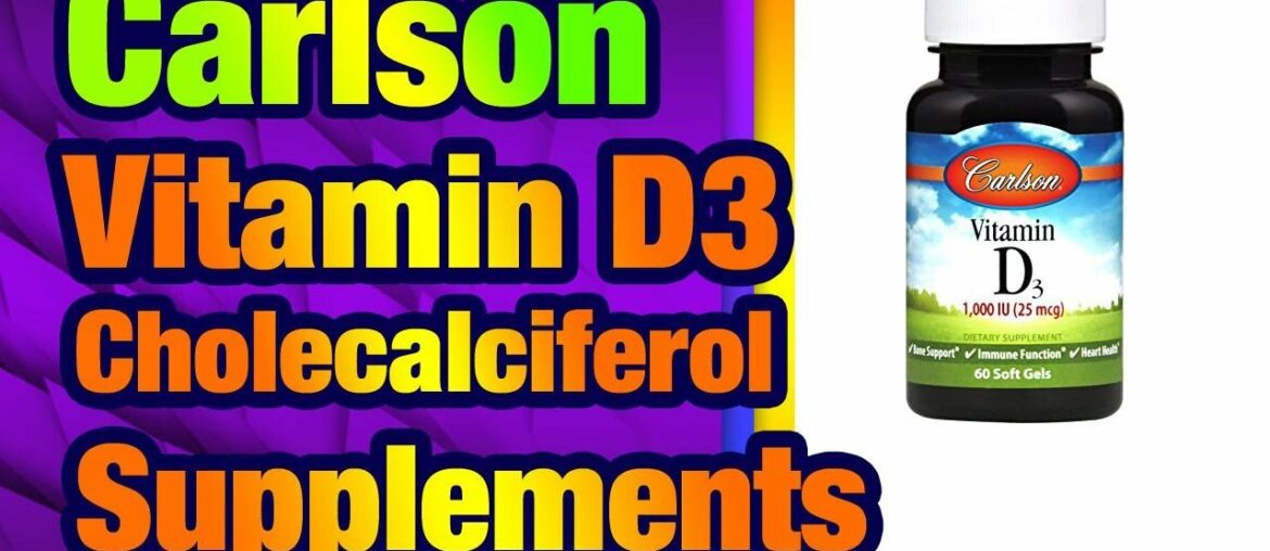 Carlson - Vitamin D3, 1000 IU (25 mcg), Immune Support, Bone Health, Muscle Health, Cholec