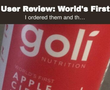 User Review: World's First Apple Cider Vinegar Gummy Vitamins by Goli Nutrition - Immunity, Det...