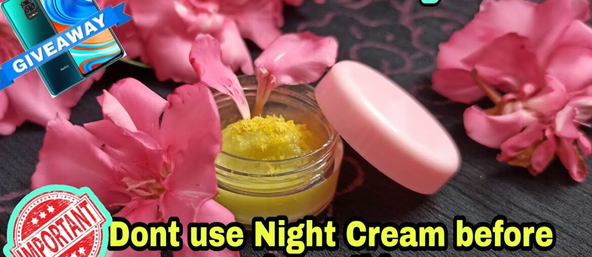 Vitamin C Night Cream without Vit C Tablet |Use this way for Best Results| Best Night Care Routine
