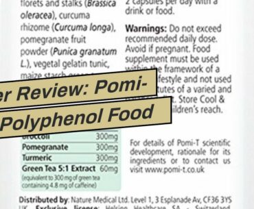 User Review: Pomi-T Polyphenol Food Supplement 60 Capsules (Pack of 3 - 180 Capsules) by POMI-T