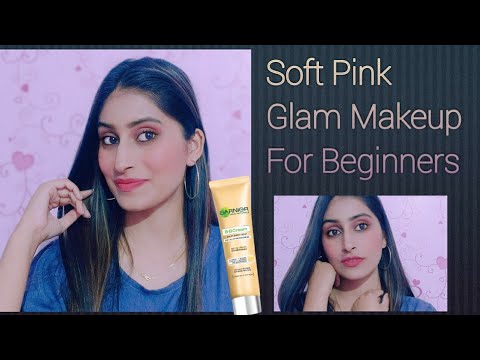 Soft Pink Glam Makeup Tutorial For Beginners || Beginners Soft Makeup || RIMJHIM VERMA