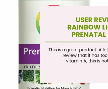 User Review: Rainbow Light Prenatal One Multivitamin - 120 Tab