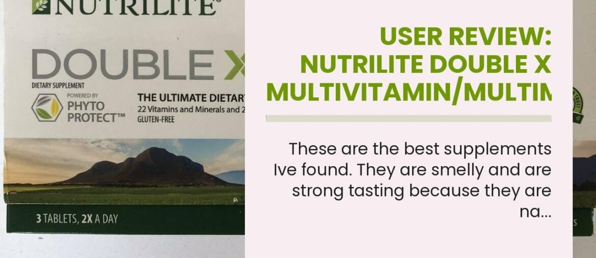 User Review: NUTRILITE DOUBLE X Multivitamin/Multimineral/Phytonutrient - 62 Tablets each (186...