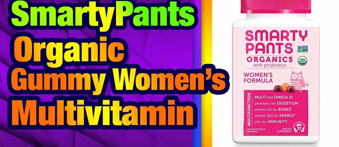 Daily Organic Gummy Women’s Multivitamin: Pro biotic, Vitamin C, D3 & Zinc for Immunity, Bi