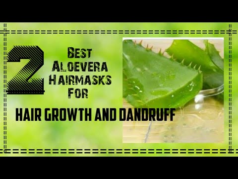 2 Best Aloevera Hair masks For HAIR GROWTH and DANDRUFF || UNIQUE BEAUTY TIPS