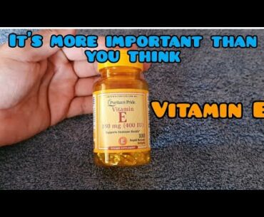 Puritans Pride Vitamin E supplement softgel