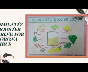 How to draw a immunity booster drink for corona virus||Easy drawing using colour pencils||Bhavana||