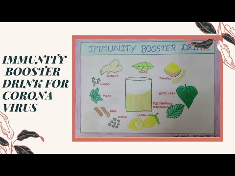 How to draw a immunity booster drink for corona virus||Easy drawing using colour pencils||Bhavana||