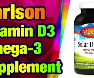 Carlson - Solar D Gems, Vitamin D3 and Omega-3 S upplement, 4000 IU (100 mcg) D3, 115 mg Om