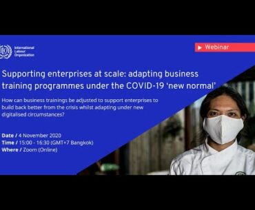 Supporting enterprises at scale: adapting business training programs under the COVID-19 ‘new normal’