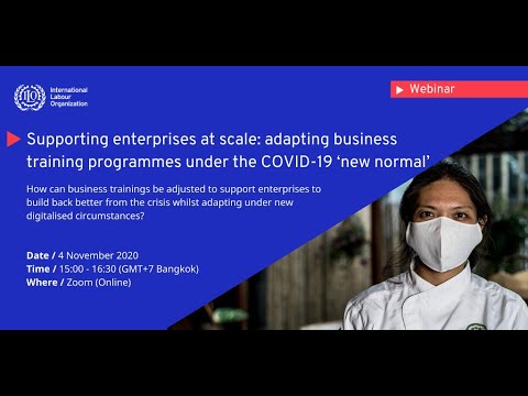 Supporting enterprises at scale: adapting business training programs under the COVID-19 ‘new normal’