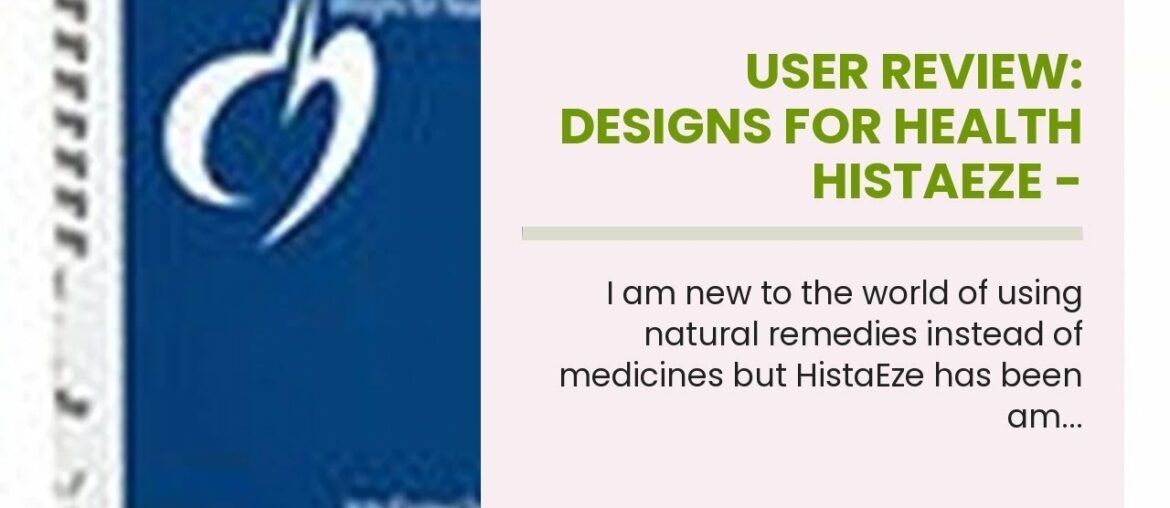 User Review: Designs for Health HistaEze - Quercetin with Stinging Nettle Extract + Vitamin C -...