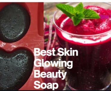 HOMEMADE BEAUTY SOAP || SKIN GLOWING BEETROOT SOAP || SKIN BRIGHTENING SOAP