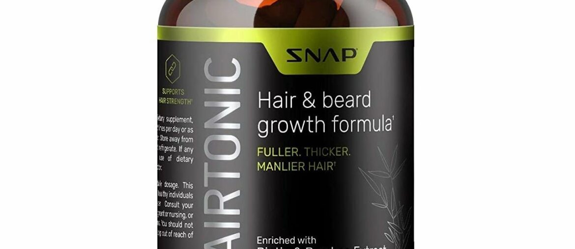 Hair Growth Supplement for Men - Hair, Skin and Nail Vitamin - Beard Growth Stop Hair Loss & Regrow